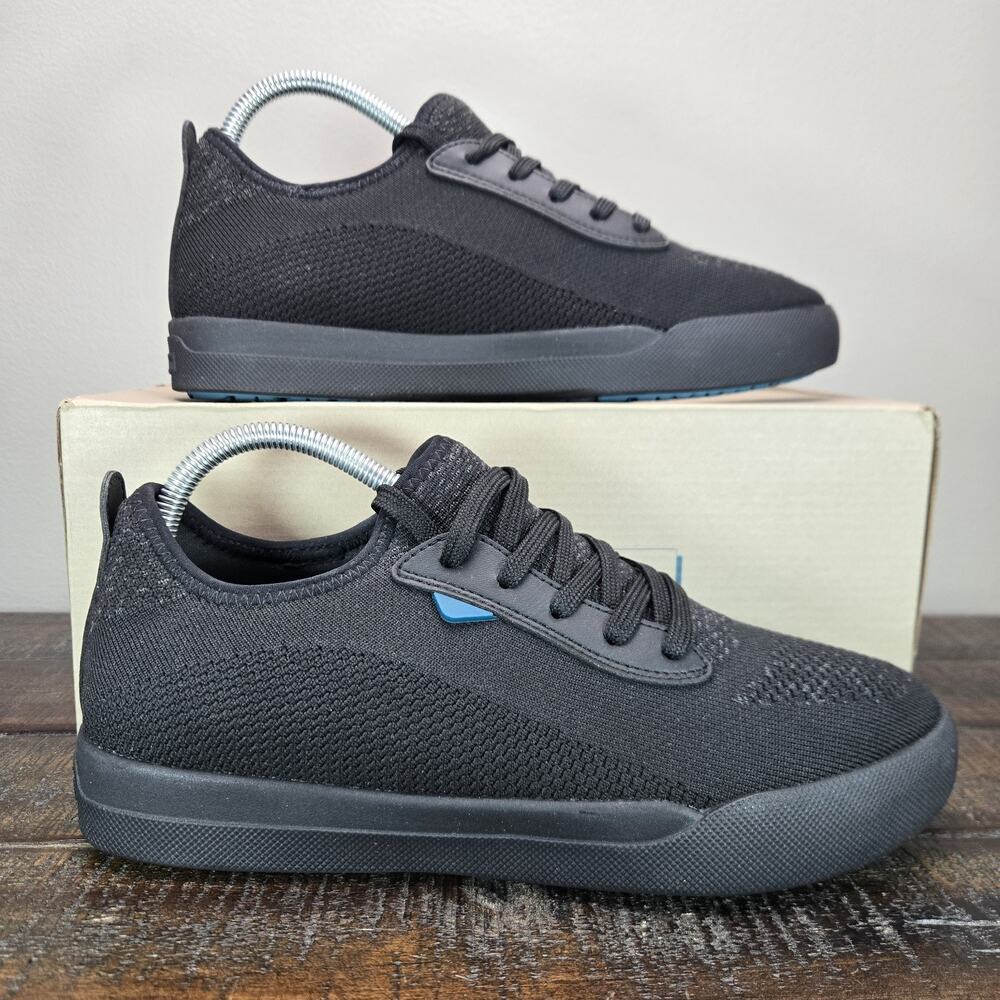 Vessi Weekend 1.5 Sneaker Mens Size 8 Waterproof Shoes Asphalt Black Black